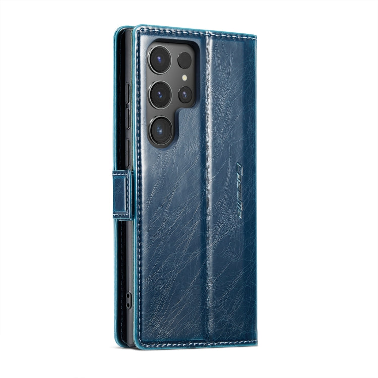 For Samsung Galaxy S24 Ultra 5G CaseMe 003 Crazy Horse Texture Flip Leather Phone Case(Blue Green) - Galaxy S24 Ultra 5G Cases by CaseMe | Online Shopping South Africa | PMC Jewellery | Buy Now Pay Later Mobicred