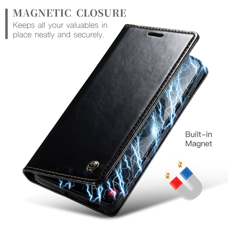 For Samsung Galaxy S24+ 5G CaseMe 003 Crazy Horse Texture Flip Leather Phone Case(Black) - Galaxy S24+ 5G Cases by CaseMe | Online Shopping South Africa | PMC Jewellery | Buy Now Pay Later Mobicred