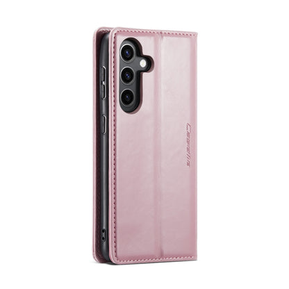 For Samsung Galaxy S24+ 5G CaseMe 003 Crazy Horse Texture Flip Leather Phone Case(Pink) - Galaxy S24+ 5G Cases by CaseMe | Online Shopping South Africa | PMC Jewellery | Buy Now Pay Later Mobicred