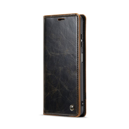 For Samsung Galaxy A15 CaseMe 003 Crazy Horse Texture Flip Leather Phone Case(Coffee) - Galaxy Phone Cases by CaseMe | Online Shopping South Africa | PMC Jewellery | Buy Now Pay Later Mobicred