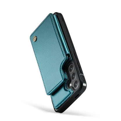 For Samsung Galaxy S24+ 5G CaseMe C22 PC+TPU Business Style RFID Anti-theft Leather Phone Case(Blue Green) - Galaxy S24+ 5G Cases by CaseMe | Online Shopping South Africa | PMC Jewellery | Buy Now Pay Later Mobicred