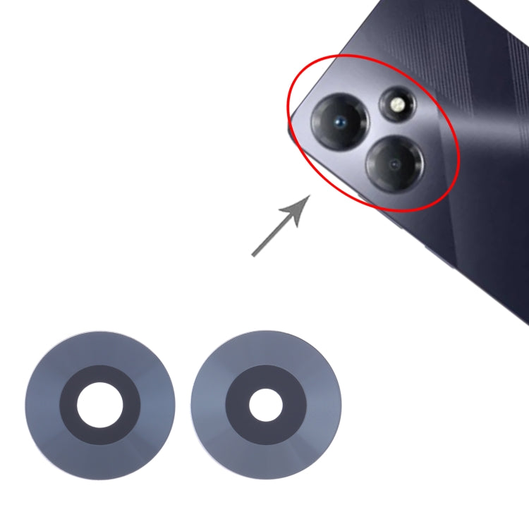 For Infinix Hot 30 Play NFC X6835 10set Back Camera Lens - Camera Parts by PMC TechLife | Online Shopping South Africa | PMC TechLife