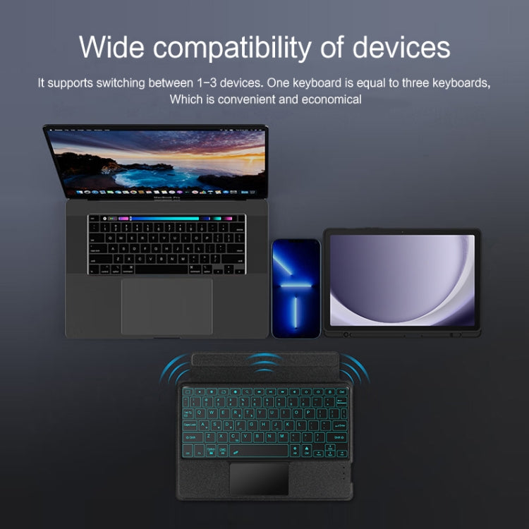 For Samsung Galaxy Tab A9+ X210 YJ-A9+ Split Bluetooth Keyboard Leather Tablet Case - Samsung Keyboard by PMC TechLife | Online Shopping South Africa | PMC TechLife