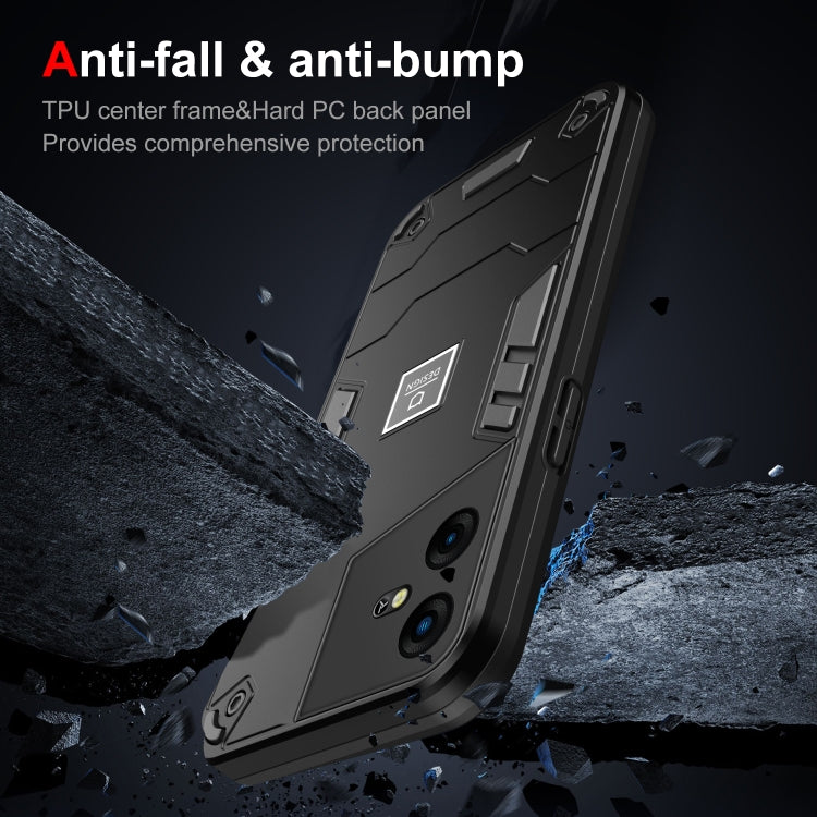 For Tecno Pova Neo 3 2 in 1 Shockproof Phone Case(Black) - free shipping - PMC TechLife - Order now!