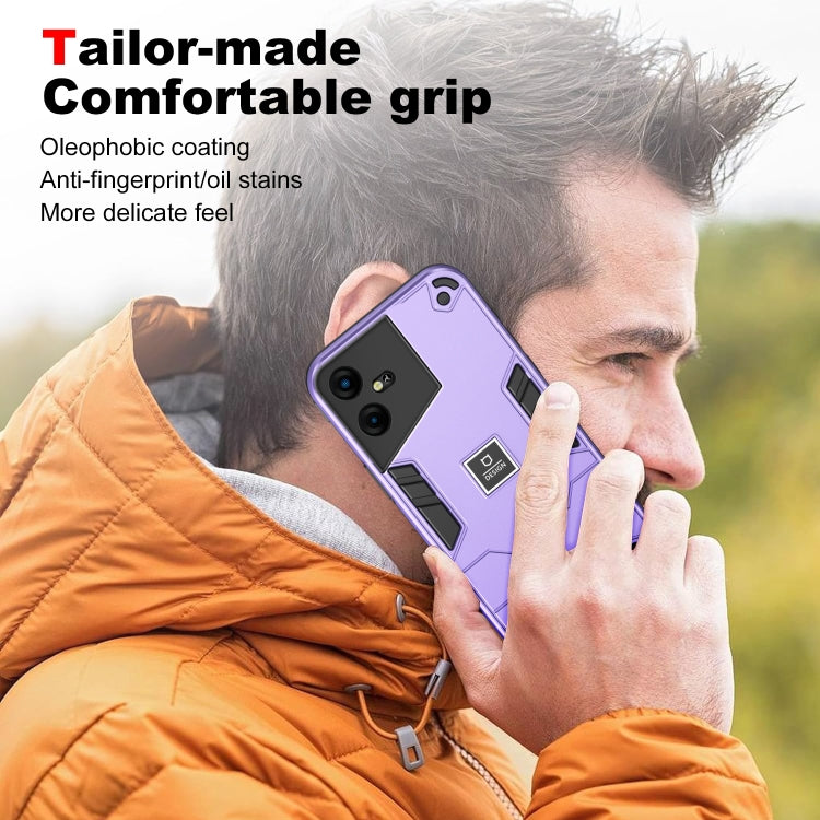 For Tecno Pova Neo 3 2 in 1 Shockproof Phone Case(Purple) - Tecno Cases by PMC TechLife | Online Shopping South Africa | PMC TechLife | Buy Now Pay Later Mobicred