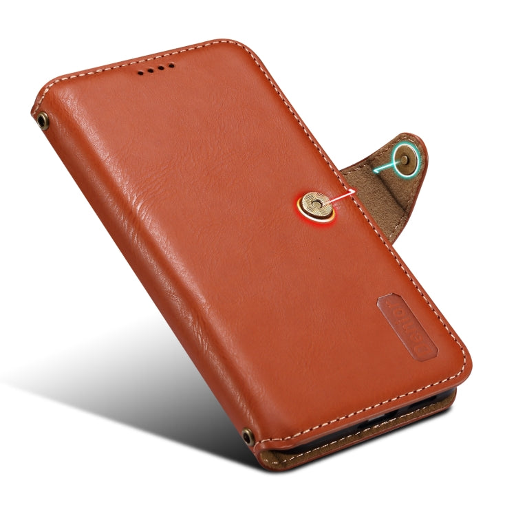 For Samsung Galaxy S24+ 5G Denior Cowhide Texture Wallet Style Leather Phone Case(Brown) - free shipping - PMC Jewellery - Order now!