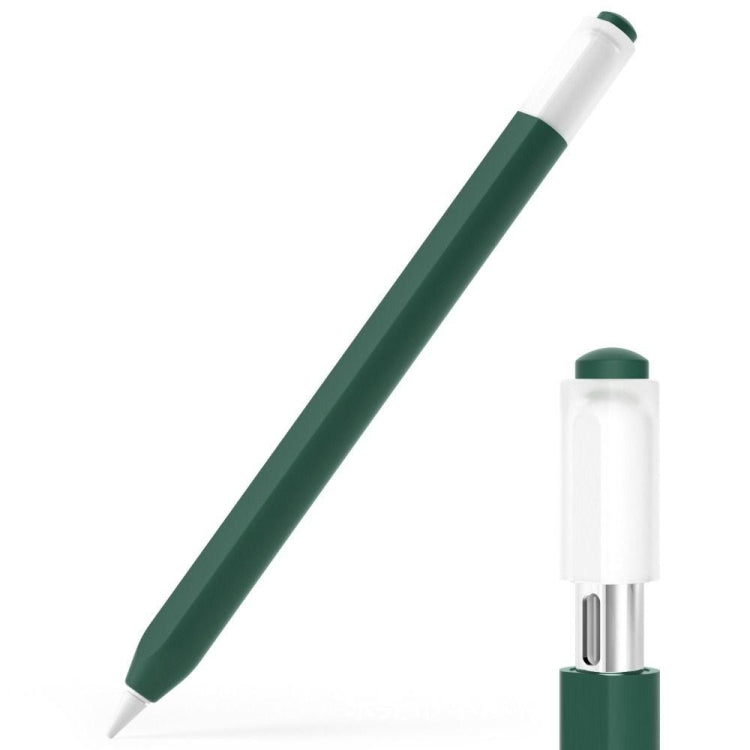 For Apple Pencil (USB-C) Jelly Silicone Stylus Pen Protective Cover(Dark Green) - Pencil Accessories by PMC Jewellery | Online Shopping South Africa | PMC Jewellery | Buy Now Pay Later Mobicred