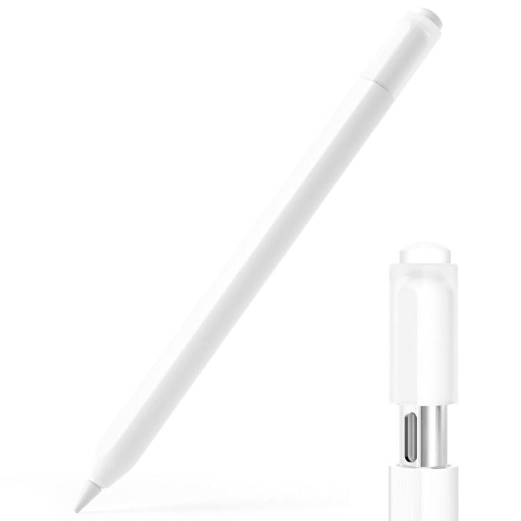 For Apple Pencil (USB-C) Jelly Silicone Stylus Pen Protective Cover(White) - Pencil Accessories by PMC Jewellery | Online Shopping South Africa | PMC Jewellery | Buy Now Pay Later Mobicred