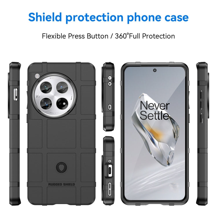For OnePlus 12 Full Coverage Shockproof TPU Phone Case(Black) - OnePlus Cases by PMC TechLife | Online Shopping South Africa | PMC TechLife | Buy Now Pay Later Mobicred