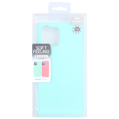 For Samsung Galaxy S24 Ultra 5G GOOSPERY SOFT FEELING Liquid TPU Soft Phone Case(Mint Green) - Galaxy S24 Ultra 5G Cases by GOOSPERY | Online Shopping South Africa | PMC Jewellery | Buy Now Pay Later Mobicred