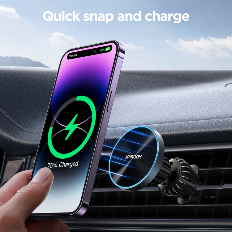 JOYROOM JR-ZS240 Pro Magnetic Wireless Car Air Outlet Charger(Black) - Wireless Charging Pads by JOYROOM | Online Shopping South Africa | PMC Jewellery | Buy Now Pay Later Mobicred