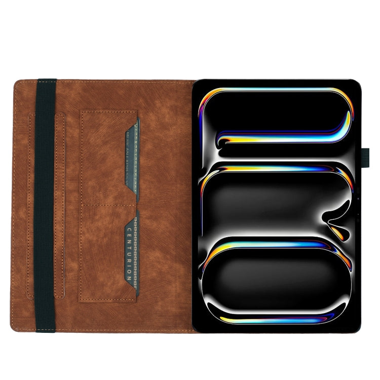 For iPad Pro 11 2024 Butterfly Cat Embossing Leather Tablet Case(Brown) - iPad Pro 11 2024 Cases by PMC TechLife | Online Shopping South Africa | PMC TechLife | Buy Now Pay Later Mobicred
