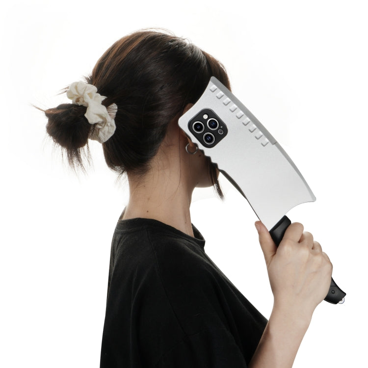 For iPhone XR Simulated Kitchen Knife TPU + PC Phone Case(Silver) - free shipping - PMC TechLife - Order now!