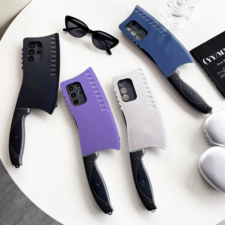 For Samsung Galaxy S23 Ultra 5G Simulated Kitchen Knife TPU + PC Phone Case(Silver) - Galaxy S23 Ultra 5G Cases by PMC TechLife | Online Shopping South Africa | PMC TechLife