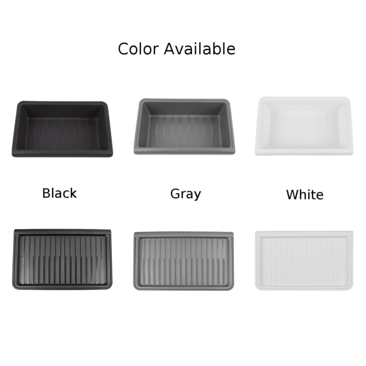 For Tesla Model Y 2021-2023 TPE Storage Organizer Under Car Seat, Style:without Cover(Grey) - Stowing Tidying by PMC TechLife | Online Shopping South Africa | PMC TechLife | Buy Now Pay Later Mobicred