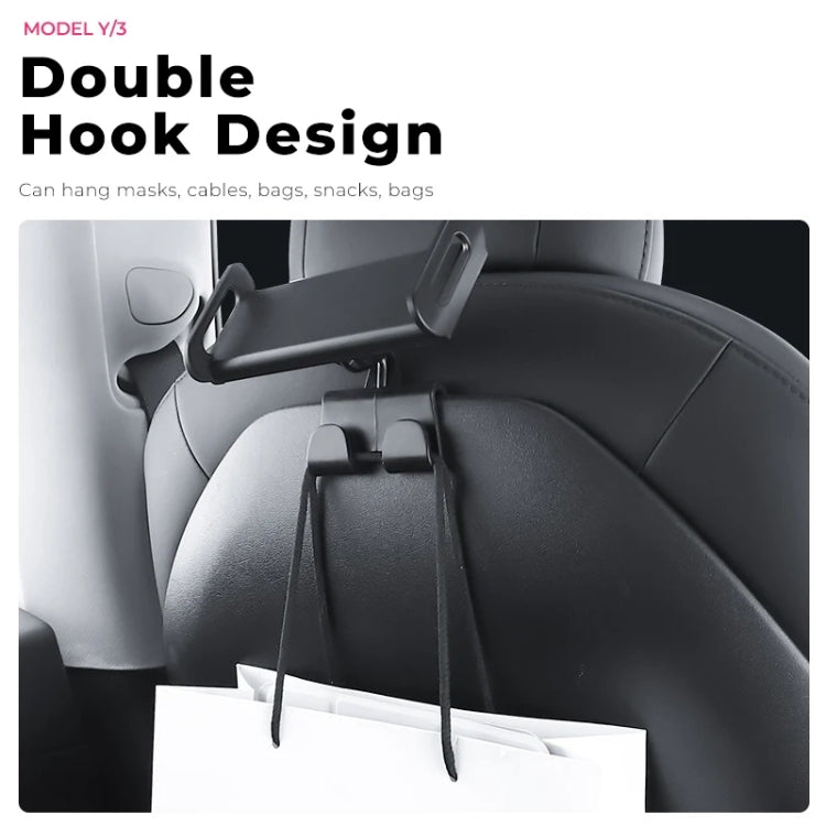 For Tesla Model 3 / Y Car Co-pilot Glove Box Hook Phone Tablet Holder, Style:Hook Base + Phone Bracket - free shipping - PMC TechLife - Order now!