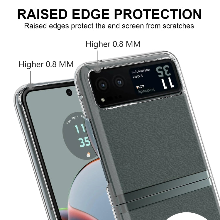 For Motorola Razr 40 Scratchproof PC Transparent MagSafe Phone Case - Motorola Cases by PMC TechLife | Online Shopping South Africa | PMC TechLife