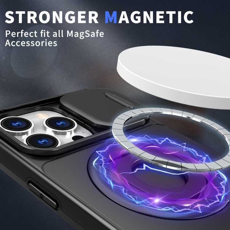 For iPhone 14 Plus Camshield MagSafe Ring Holder Armor Phone Case(Black) - free shipping - PMC TechLife - Order now!