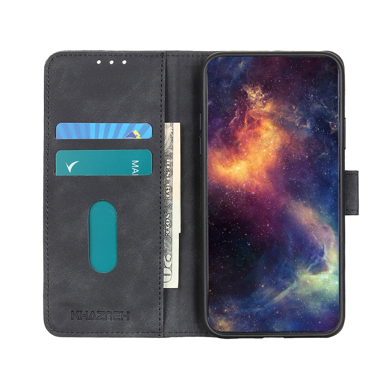 For Asus ROG Phone 8 KHAZNEH Retro Texture Flip Leather Phone Case(Black) - ASUS Cases by PMC Jewellery | Online Shopping South Africa | PMC Jewellery | Buy Now Pay Later Mobicred