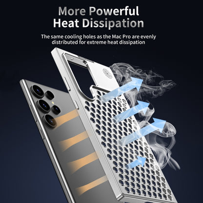 For Samsung Galaxy S24+ 5G R-JUST RJ58 Aromatherapy Metal Cooling Phone Case(Silver) - Galaxy S24+ 5G Cases by R-JUST | Online Shopping South Africa | PMC Jewellery
