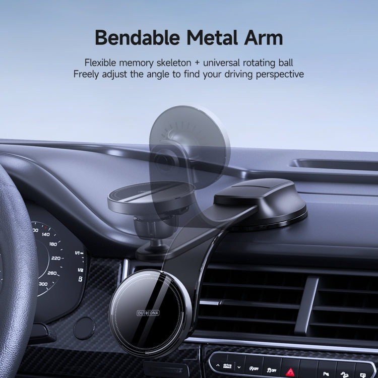 DUZZONA V3 15W Car Magnetic Wireless Charger Phone Holder(Black) - Wireless Charging Bracket by DUZZONA | Online Shopping South Africa | PMC TechLife