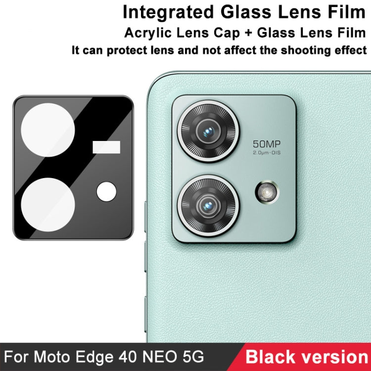 For Motorola Edge 40 Neo 5G imak High Definition Integrated Glass Lens Film Black Version - Other by imak | Online Shopping South Africa | PMC Jewellery | Buy Now Pay Later Mobicred
