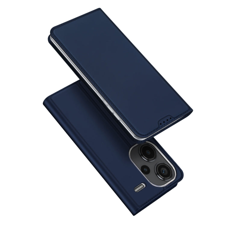 For Xiaomi Redmi Note 13 Pro+ 5G DUX DUCIS Skin Pro Series Flip Leather Phone Case(Blue) - Note 13 Pro+ Cases by DUX DUCIS | Online Shopping South Africa | PMC Jewellery | Buy Now Pay Later Mobicred