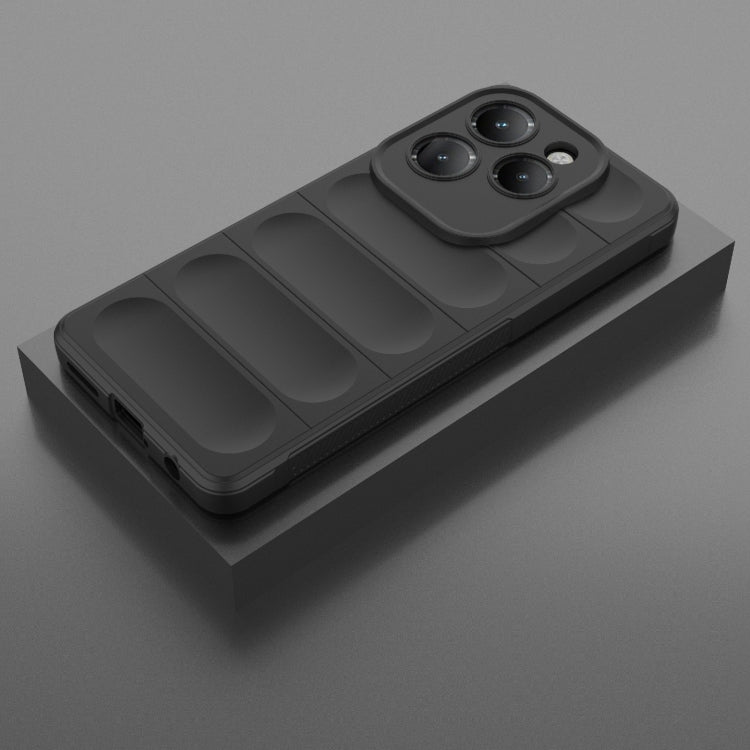 For Infinix Hot 40 Pro / Hot 40 Magic Shield TPU + Flannel Phone Case(Black) - free shipping - PMC TechLife - Order now!