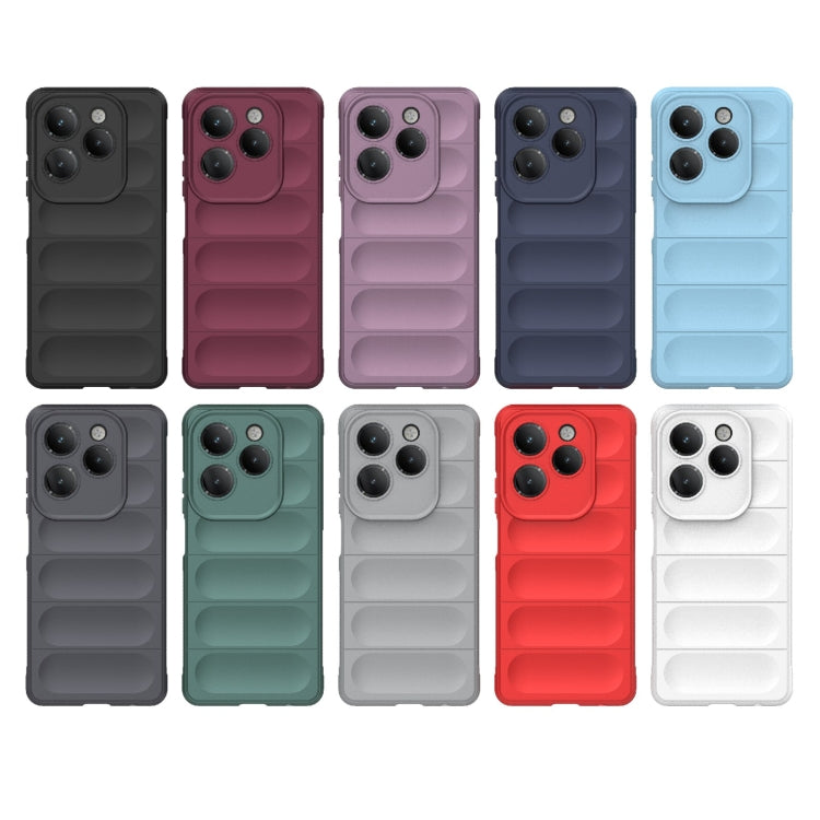 For Infinix Hot 40 Pro / Hot 40 Magic Shield TPU + Flannel Phone Case(Dark Green) - free shipping - PMC TechLife - Order now!