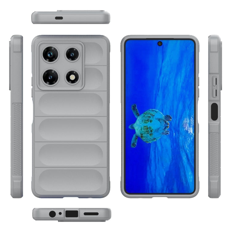 For Infinix Note 30 Pro X6788 Magic Shield TPU + Flannel Phone Case(Grey) - Infinix Cases by PMC TechLife | Online Shopping South Africa | PMC TechLife | Buy Now Pay Later Mobicred