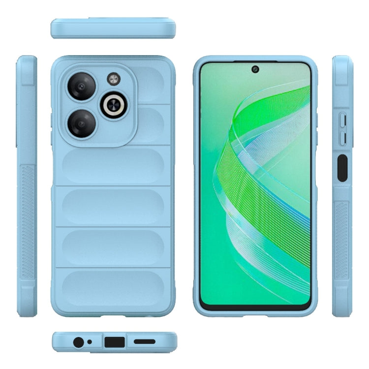 For Infinix Smart 8 Magic Shield TPU + Flannel Phone Case(Light Blue) - Infinix Cases by PMC TechLife | Online Shopping South Africa | PMC TechLife | Buy Now Pay Later Mobicred