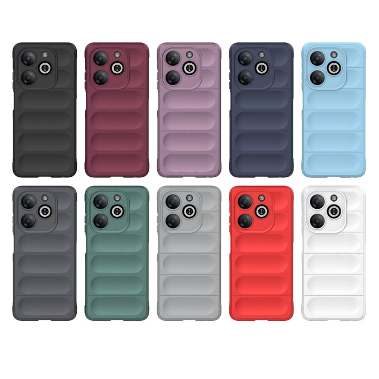 For Infinix Smart 8 Magic Shield TPU + Flannel Phone Case(Light Blue) - Infinix Cases by PMC TechLife | Online Shopping South Africa | PMC TechLife | Buy Now Pay Later Mobicred