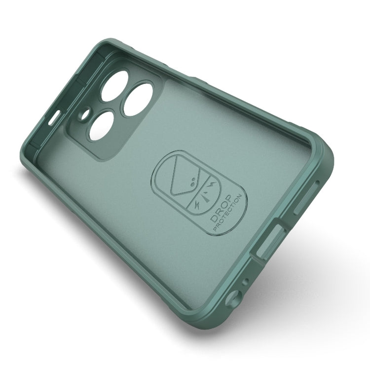 For Tecno Spark Go 2024 / 20C / Pop 8 Magic Shield TPU + Flannel Phone Case(Dark Green) - Tecno Cases by PMC Jewellery | Online Shopping South Africa | PMC Jewellery | Buy Now Pay Later Mobicred