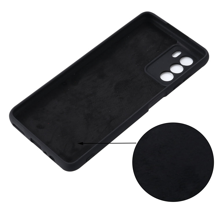 For ZTE Blade V40 Smart Pure Color Liquid Silicone Shockproof Phone Case(Black) - ZTE Cases by PMC TechLife | Online Shopping South Africa | PMC TechLife | Buy Now Pay Later Mobicred