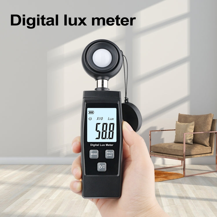 RZ851 Digital Light Meter, Range: 0-200,000 Lux(Black) - Light & Sound Meter by PMC Jewellery | Online Shopping South Africa | PMC Jewellery | Buy Now Pay Later Mobicred