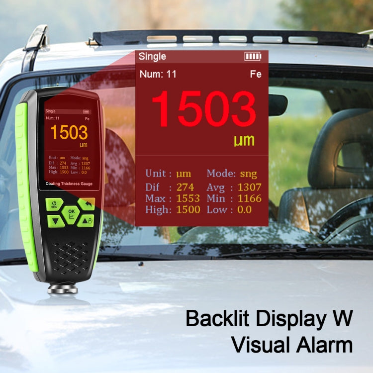RZ860 Metal Coating Thickness Gauge(Green) - free shipping - PMC TechLife - Order now!