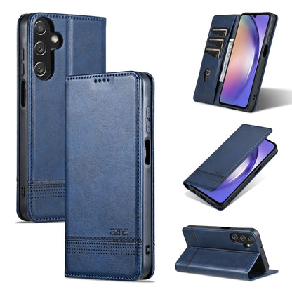 For Samsung Galaxy A25 5G AZNS Magnetic Calf Texture Flip Leather Phone Case(Dark Blue) - Galaxy Phone Cases by AZNS | Online Shopping South Africa | PMC Jewellery | Buy Now Pay Later Mobicred