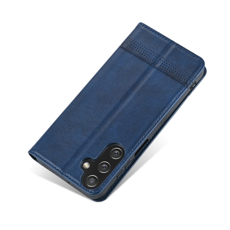 For Samsung Galaxy A25 5G AZNS Magnetic Calf Texture Flip Leather Phone Case(Dark Blue) - Galaxy Phone Cases by AZNS | Online Shopping South Africa | PMC Jewellery | Buy Now Pay Later Mobicred