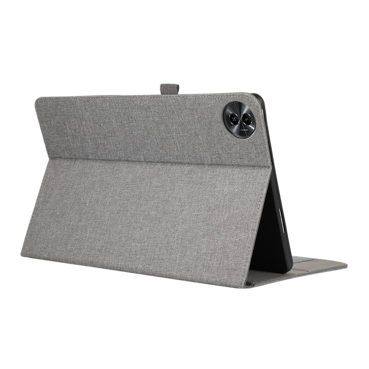 For Honor MagicPad 2 12.3 Fabric Texture Horizontal Flip Leather Tablet Case(Gray) - Honor by PMC TechLife | Online Shopping South Africa | PMC TechLife | Buy Now Pay Later Mobicred