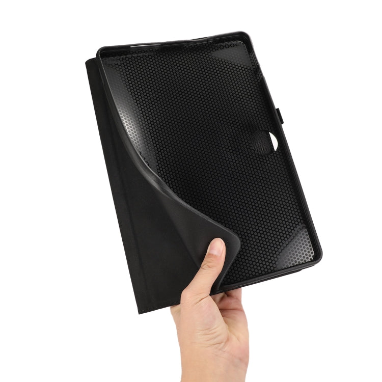For Honor MagicPad 2 12.3 Fabric Texture Horizontal Flip Leather Tablet Case(Black) - Honor by PMC TechLife | Online Shopping South Africa | PMC TechLife | Buy Now Pay Later Mobicred