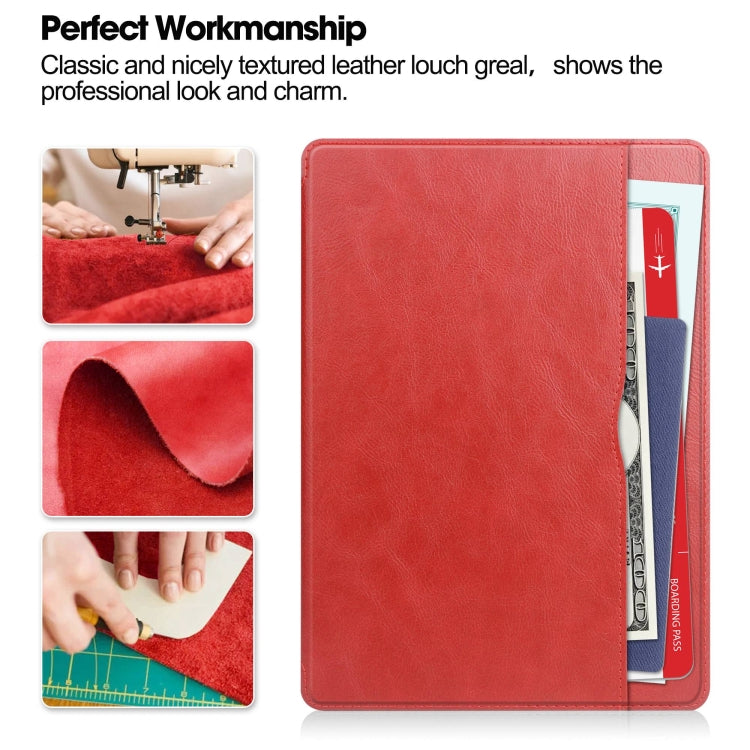 For Lenovo Tab M11/ Xiaoxin Pad 11 2024 Ultimate Pure Color Leather Smart Tablet Case(Red) - Lenovo by PMC Jewellery | Online Shopping South Africa | PMC Jewellery | Buy Now Pay Later Mobicred