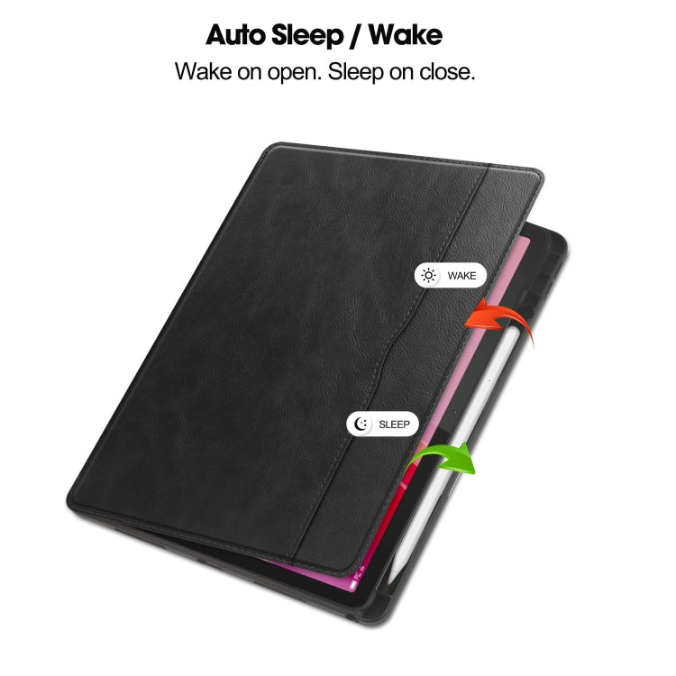 For Lenovo Tab M11/ Xiaoxin Pad 11 2024 Ultimate Pure Color Leather Smart Tablet Case(Black) - Lenovo by PMC TechLife | Online Shopping South Africa | PMC TechLife | Buy Now Pay Later Mobicred