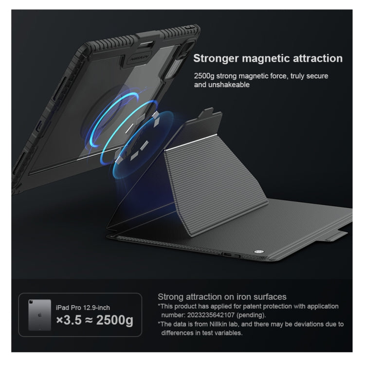 For iPad Pro 13 2024 Nillkin Backlit Version Bumper Link Keyboard Case - free shipping - PMC Jewellery - Order now!