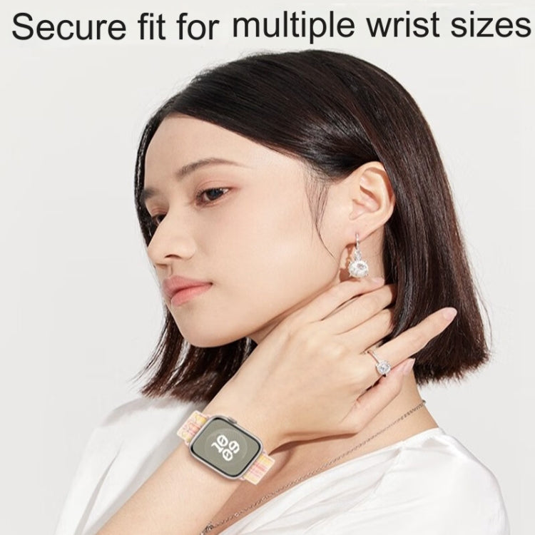 For Apple Watch SE 44mm Loop Nylon Watch Band(Milky White) - free shipping - PMC TechLife - Order now!