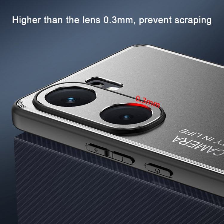 For vivo iQOO Neo 9 Pro Frosted Metal Phone Case(Blue) - vivo Cases by PMC TechLife | Online Shopping South Africa | PMC TechLife | Buy Now Pay Later Mobicred