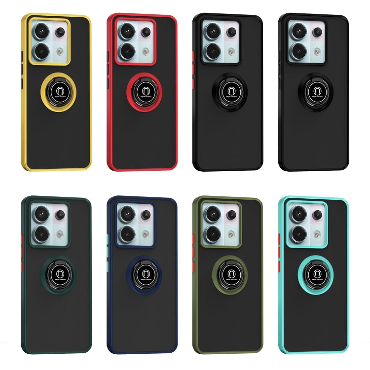 For Xiaomi Redmi Note 13 Pro 5G Q Shadow 1 Series TPU + PC Phone Case with Ring(Sky Blue) - Note 13 Pro Cases by PMC TechLife | Online Shopping South Africa | PMC TechLife