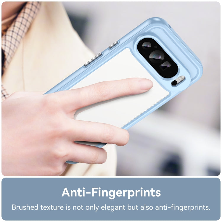 For Google Pixel 9 Pro Colorful Series Acrylic Hybrid TPU Phone Case(Blue) - Google Cases by PMC TechLife | Online Shopping South Africa | PMC TechLife | Buy Now Pay Later Mobicred