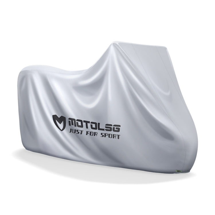MOTOLSG Motorcycle Waterproof Sunproof Dustproof Thickening Cover, Size:L(Silver) - free shipping - PMC TechLife - Order now!