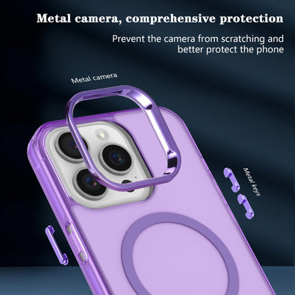 For iPhone 14 Electroplated IMD Magsafe PC Hybrid TPU Phone Case(Purple) - iPhone 14 Cases by PMC Jewellery | Online Shopping South Africa | PMC Jewellery