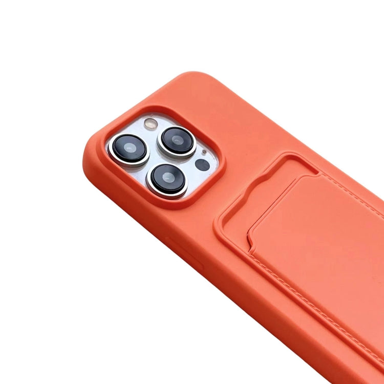 For iPhone 16 Card Slot Liquid Silicone Phone Case with Lanyard(Coffee) - iPhone 16 Cases by PMC TechLife | Online Shopping South Africa | PMC TechLife | Buy Now Pay Later Mobicred
